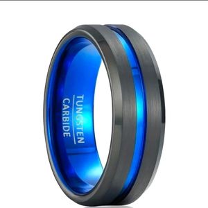 Men's thin blue line ring
